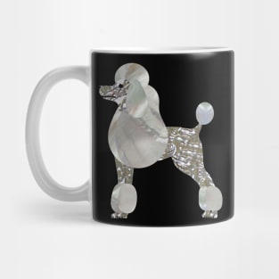 Luxury Pearl and Abalone Poodle Mug